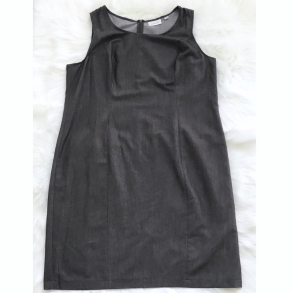 20W Avenue Charcoal Grey Sleeveless Sheath dress